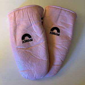Lamb skin Pink Asham Curling Mittens